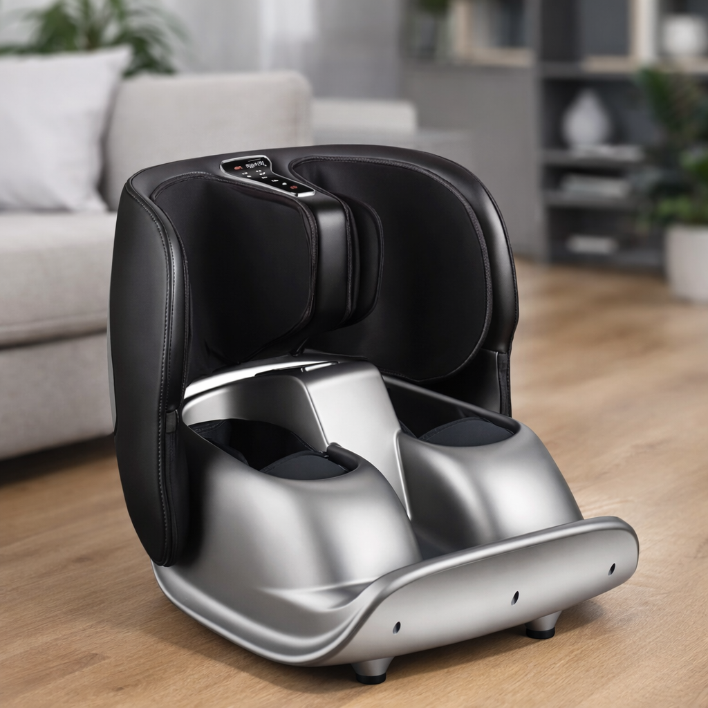 Electric Foot & Calf Massager with Heat- Home Relaxation System