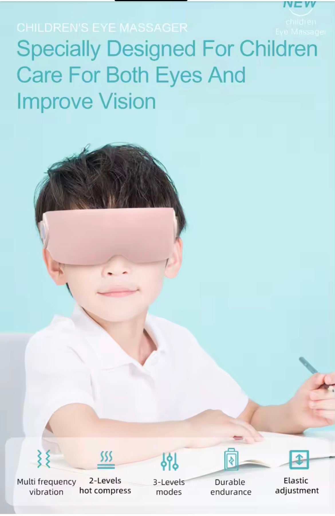 Masajeador Inteligente de Ojos con Calor y Música